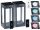 Solar LED lamp set of 2 80 lumens 1W decorative solar lamp with remote control