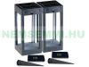 Solar LED lamp set of 2 80 lumens 1W decorative solar lamp with remote control