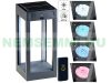 Solar LED lamp set of 2 80 lumens 1W decorative solar lamp with remote control