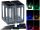 Colorful outdoor solar lamp 4 RGB + W LEDs, with remote control 80 lm 1 W