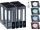 Solar LED lamp set of 4 80 lumens 1W decorative solar lamp with remote control