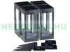 Solar LED lamp set of 4 80 lumens 1W decorative solar lamp with remote control