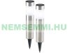 LED solar lamp that can be inserted into the ground, 6 stainless steel garden lamps with light sensor
