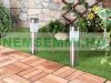 LED solar lamp that can be inserted into the ground, 6 stainless steel garden lamps with light sensor