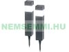 LED solar lamp that can be inserted into the ground, black 6 garden lamps with twilight sensor 