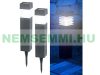 LED solar lamp that can be inserted into the ground, black 6 garden lamps with twilight sensor 