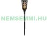 Solar LED garden torch 2 pieces, 46 flame-effect LEDs 78 cm