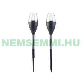   Napelemes LED kerti fáklya 2 darab, láng hatású villogó fény