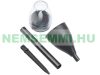 Solar LED garden torch 2 pieces, flashing light with flame effect