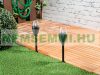 Solar LED garden torch 2 pieces, flashing light with flame effect