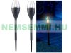 Solar LED garden torch 4 pieces, flashing light with flame effect
