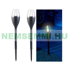   Napelemes LED kerti fáklya 4 darab, láng hatású villogó fény