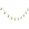 Solar garden string lights with light bulbs, 20 LED warm light, set of 2, 20 bulbs, waterproof, 3.8 m/pc