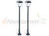 SWL-30 Hybrid solar LED lamp 2-piece set with optional mains operation