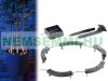 Solar circular light for flowers 3 pieces, 15 LED twilight sensor IP44 