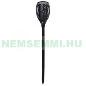   Napelemes kerti lámpa 2 db láng hatású lámpa 51 LED vízálló műanyag Ø12x78 cm