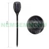 Solar garden lamp 2 lamps with flame effect 51 LED waterproof plastic Ø12x78 cm