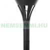 Solar garden lamp, set of 4 lamps, 6-8 hour operating time, waterproof plastic, black