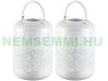 Outdoor solar lamp 2-piece set solar lamp with RGB and white LEDs and twilight sensor, IP44