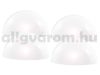 Solar outdoor lamp 4 white hemispherical solar lamps with twilight sensor 