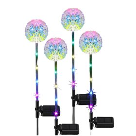 Földbe szúrható napelemes pitypang világítás 2 darabos szett kültéri szolár világítás