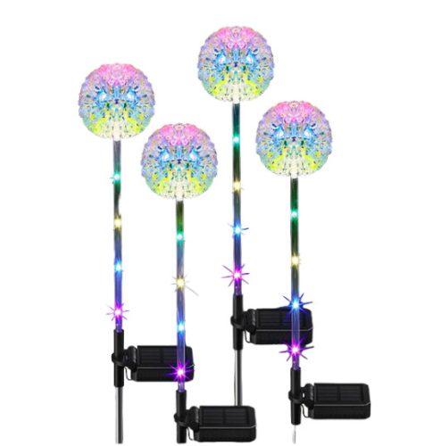 Solar dandelion lighting that can be inserted into the ground, a set of 4 outdoor solar lighting