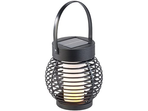 Solar garden lamp with 51 flame-effect LED twilight sensors, IP44