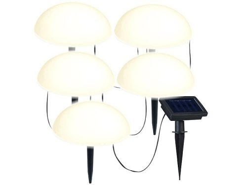 Solar outdoor lamp 5 warm white hemisphere solar lamp with twilight sensor IP44