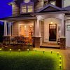 Solar decor sphere lamp 4 meters 10 spheres warm white ground-mounted outdoor lighting garden solar lighting