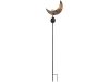 Solar outdoor lamp moon-shaped solar lamp with RGB LED color-changing half-moon twilight sensor