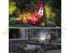 Solar outdoor lamp moon-shaped solar lamp with RGB LED color-changing half-moon twilight sensor