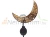 Solar outdoor lamp moon-shaped solar lamp with RGB LED color-changing half-moon twilight sensor