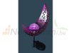 Solar outdoor lamp moon-shaped solar lamp with RGB LED color-changing half-moon twilight sensor