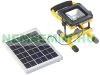 Napelemes LED mobil reflektor akkumulátorral, 4,5W-os napelem 10W 450 lm