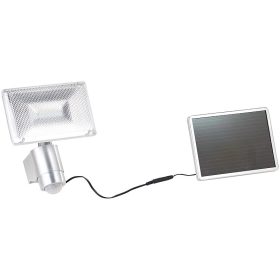  Napelemes LED reflektor alumíniumból PIR érzékelővel, 10 W, 1000 lm, IP44
