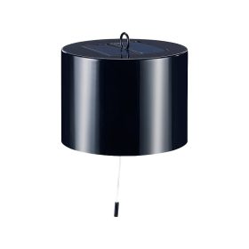   Napelemes LED függőlámpa kültéri használatra 17x12,5 cm fekete szolár lámpa