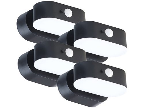 Solar LED outdoor spotlight 4 pcs 200 lm wireless PIR motion sensor solar lamp IP44
