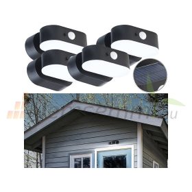   Napelemes LED kültéri reflektor 4 db 200 lm vezeték nélküli PIR mozgásérzékelő szolár lámpa IP44