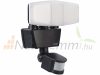 Solar LED floodlight with 3-part PIR sensor 1.2 W 3000 lumens IP44