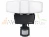 Solar LED floodlight with 3-part PIR sensor 1.2 W 3000 lumens IP44