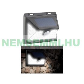   Napelemes LED fali lámpa 2 darab, mozgásérzékelővel, újratölthető akkumulátor 350 lm, 7,2 W