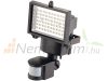 COB-LED Solar wall spotlight with PIR motion sensor, 12 watts, 600 lumens IP44