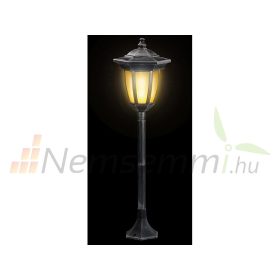   Napelemes LED lámpa lánghatású szolár kandeláber 24 db LED 64 cm magas IP44 állólámpa