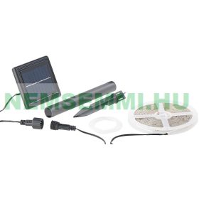 Napelemes LED szalag 2 darab, 180 fehér LED-del, IP65