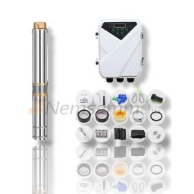 Napelemes öntöző szivattyú készlet 410W napelem, 300W mélykútszivattyú 1,7 m³/h 45 méter 