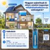 Napelemes öntöző szivattyú készlet 410W napelem, 300W mélykútszivattyú 1,7 m³/h 45 méter 