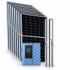 Napelemes öntöző szivattyú készlet AC/DC - 6x410W napelem, 1500W mélykútszivattyú 4,8 m³/h 203 méter