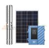 Solar irrigation pump set 300V AC/DC 2200W deep well pump 5.2 m³/h 255 meters lifting height - 8 x 410W mono solar panel solar controller - irrigation with deep well pump and solar energy!