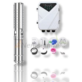 Napelemes öntöző szivattyú készlet - 2x410W napelem, 400W búvárszivattyú 4 m³/h 50 méter 