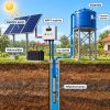 Napelemes öntöző szivattyú készlet 2 x 410W napelem, 500W mélykútszivattyú 1,7 m³/h 109 méter